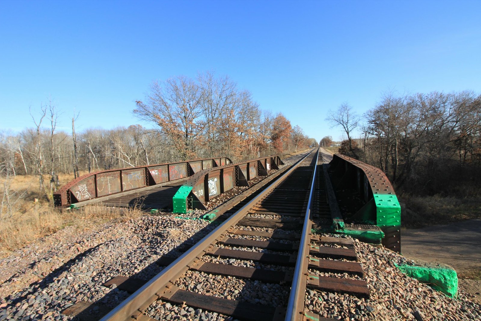 Looking east